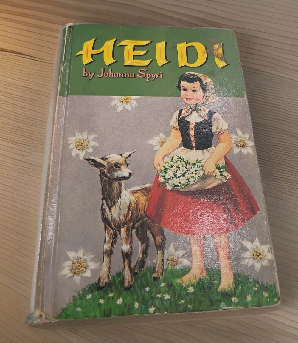 Heidi Vintage Children's Book by Johanna Spyri 1955